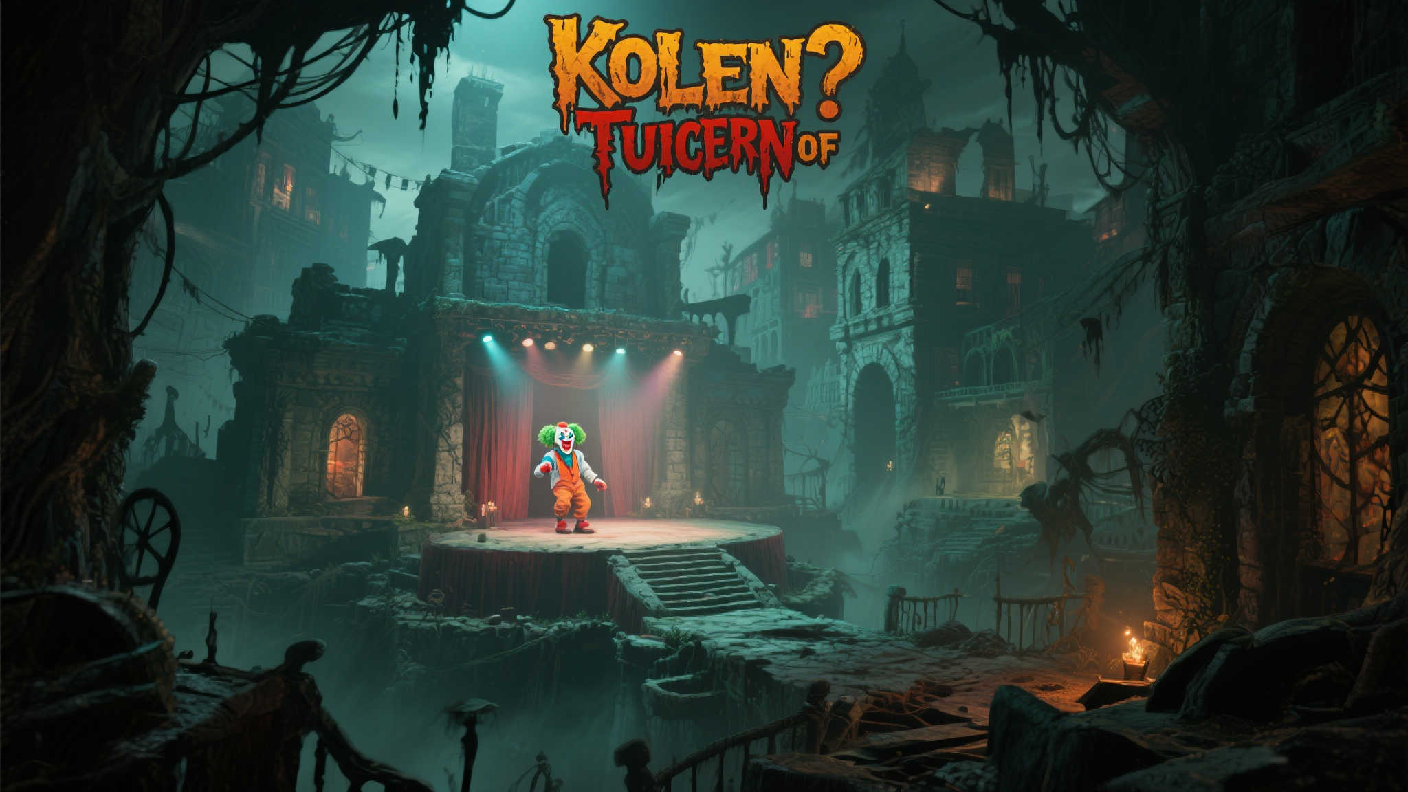 四人协力《小丑与荒城迷途》上线，智慧与逃生的极限挑战！